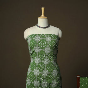 Kutch tie-dye satin cotton bandhani 3pc unstitched dress