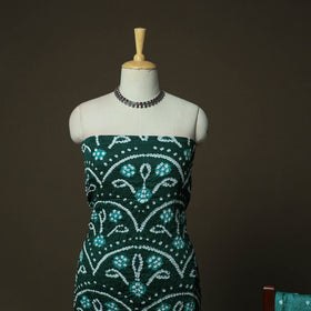 Kutch tie-dye satin cotton bandhani 3pc unstitched dress