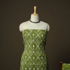 Kutch tie-dye satin cotton bandhani 3pc unstitched dress
