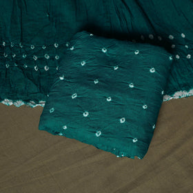 Kutch tie-dye satin cotton bandhani 3pc unstitched dress