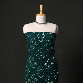 Kutch tie-dye satin cotton bandhani 3pc unstitched dress