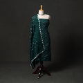 Kutch tie-dye satin cotton bandhani 3pc unstitched dress