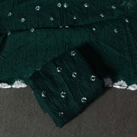 Kutch tie-dye satin cotton bandhani 3pc unstitched dress