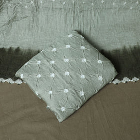 Kutch tie-dye satin cotton bandhani 3pc unstitched dress