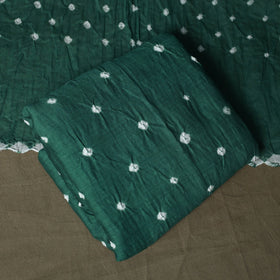 Kutch tie-dye satin cotton bandhani 3pc unstitched dress