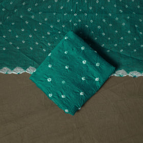Kutch tie-dye satin cotton bandhani 3pc unstitched dress