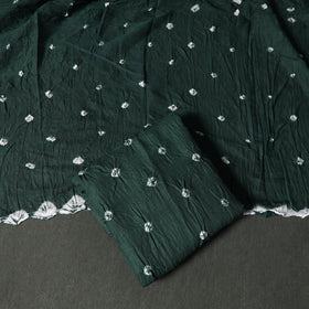 Kutch tie-dye satin cotton bandhani 3pc unstitched dress