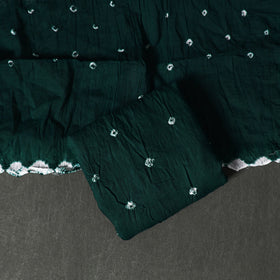Kutch tie-dye satin cotton bandhani 3pc unstitched dress