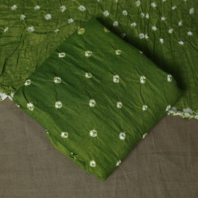 Kutch tie-dye satin cotton bandhani 3pc unstitched dress