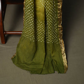 Kutch tie-dye satin cotton bandhani 3pc unstitched dress