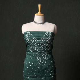 Kutch tie-dye satin cotton bandhani 3pc unstitched dress