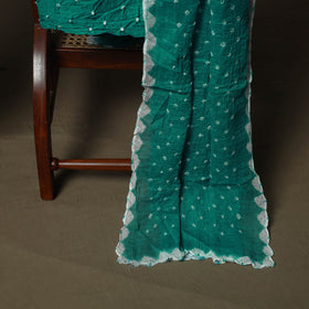 Kutch tie-dye satin cotton bandhani 3pc unstitched dress