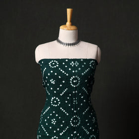 Kutch tie-dye satin cotton bandhani 3pc unstitched dress