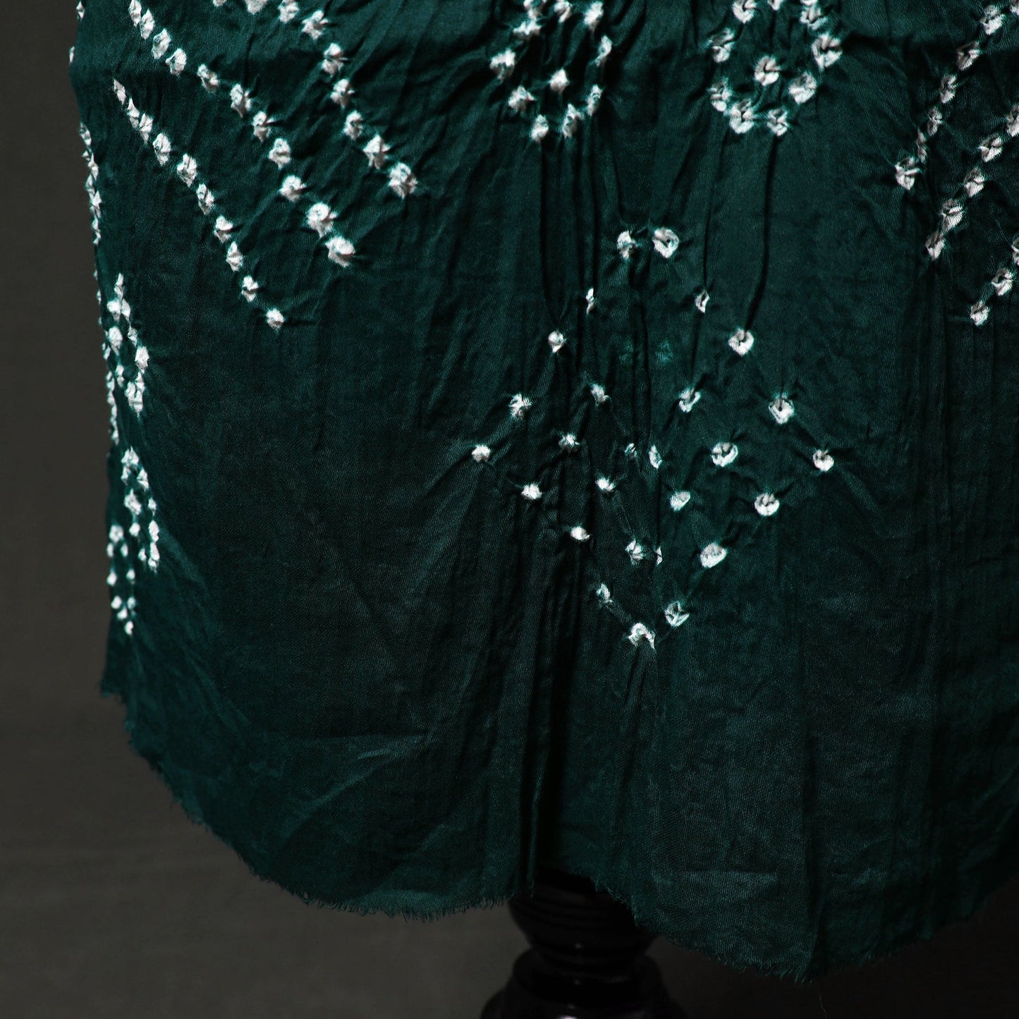 Kutch tie-dye satin cotton bandhani 3pc unstitched dress