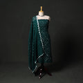 Kutch tie-dye satin cotton bandhani 3pc unstitched dress