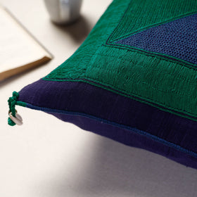 Buy Green Lambani Embroidery Cushion Cover