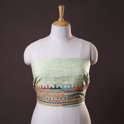 Buy Lambani Embroidery Handspun Cotton Blouse Piece