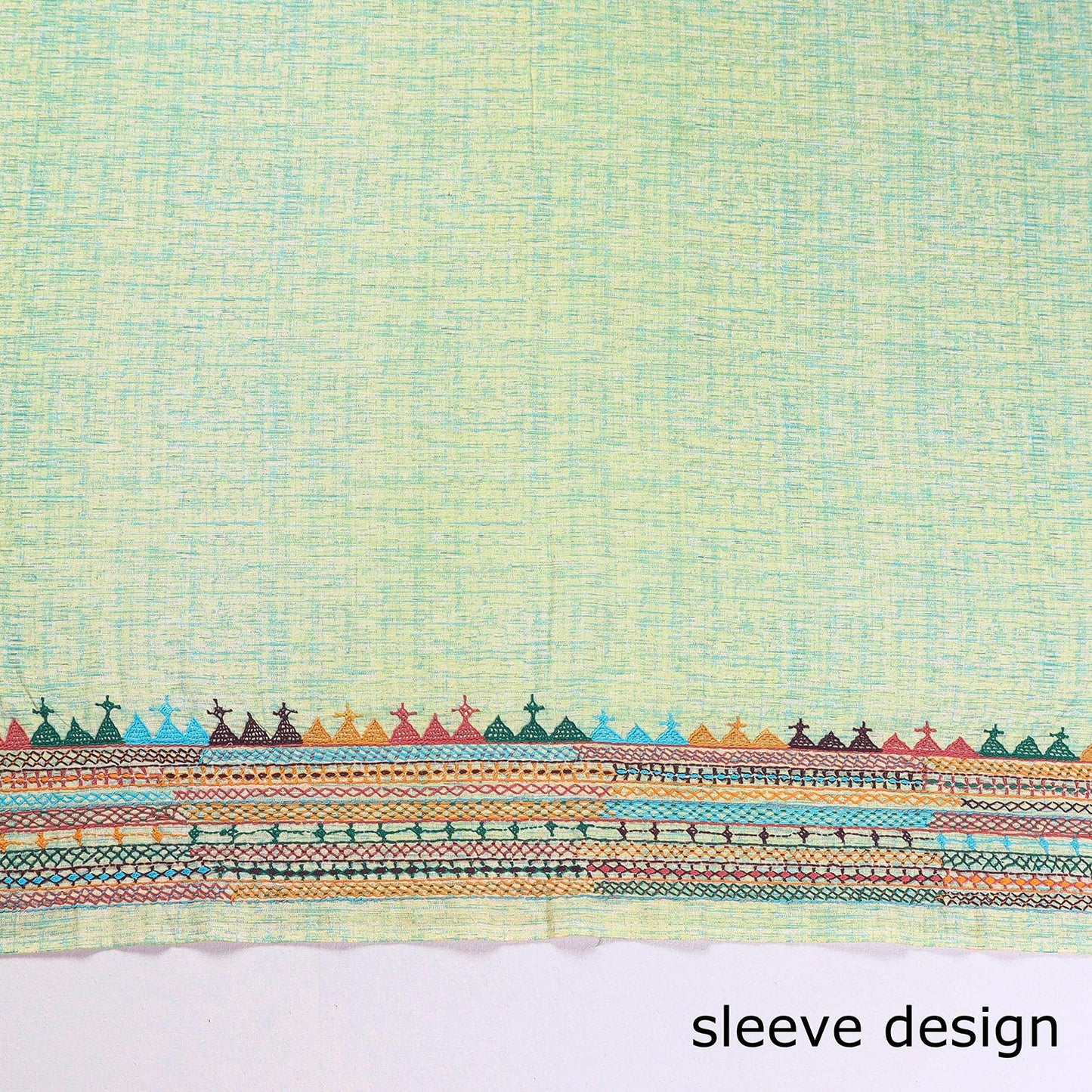 Buy Lambani Embroidery Handspun Cotton Blouse Piece