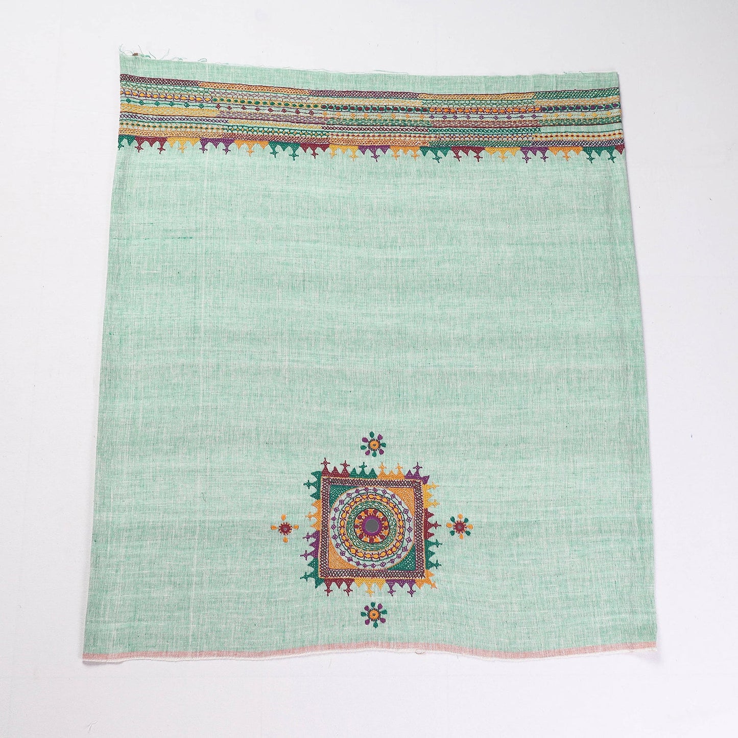 Buy Lambani Embroidery Handspun Cotton Blouse Piece