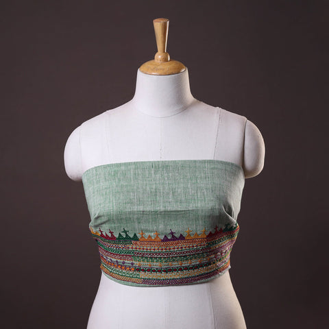 Buy Lambani Embroidery Handspun Cotton Blouse Piece