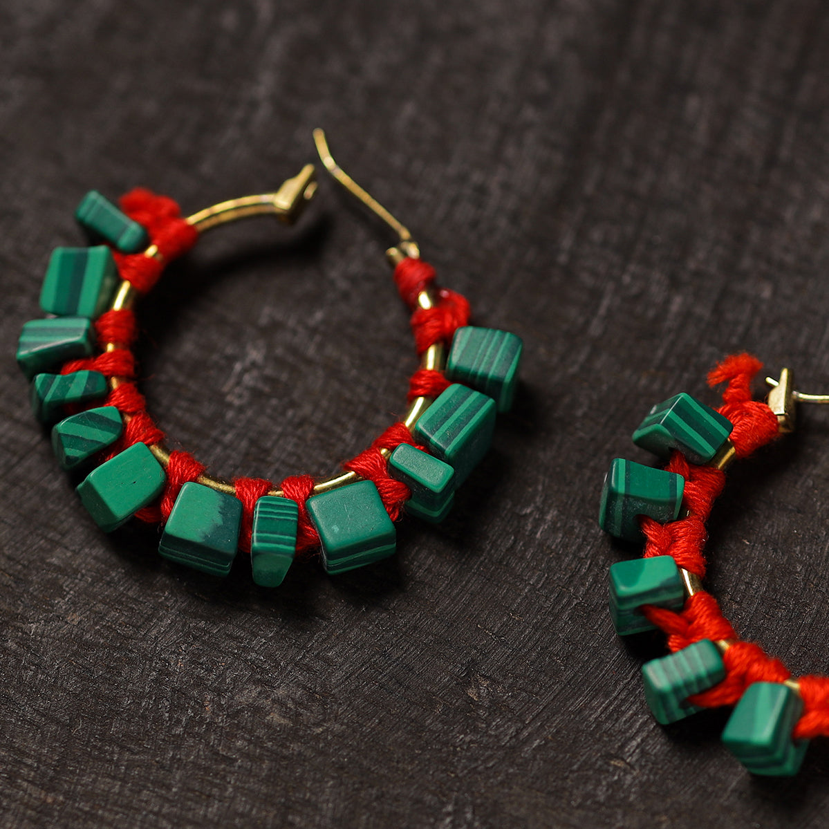 Buy Lavina Handmade Thread & Stone Work Earrings 02 Online at iTokri.com