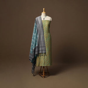 Leheriya tie-dye handloom chanderi silk 2pc unstitched