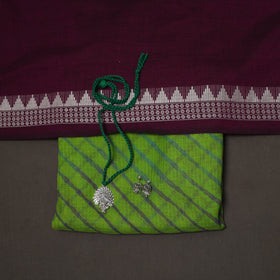 Leheriya tie-dye kota doria cotton 2pc unstitched dress