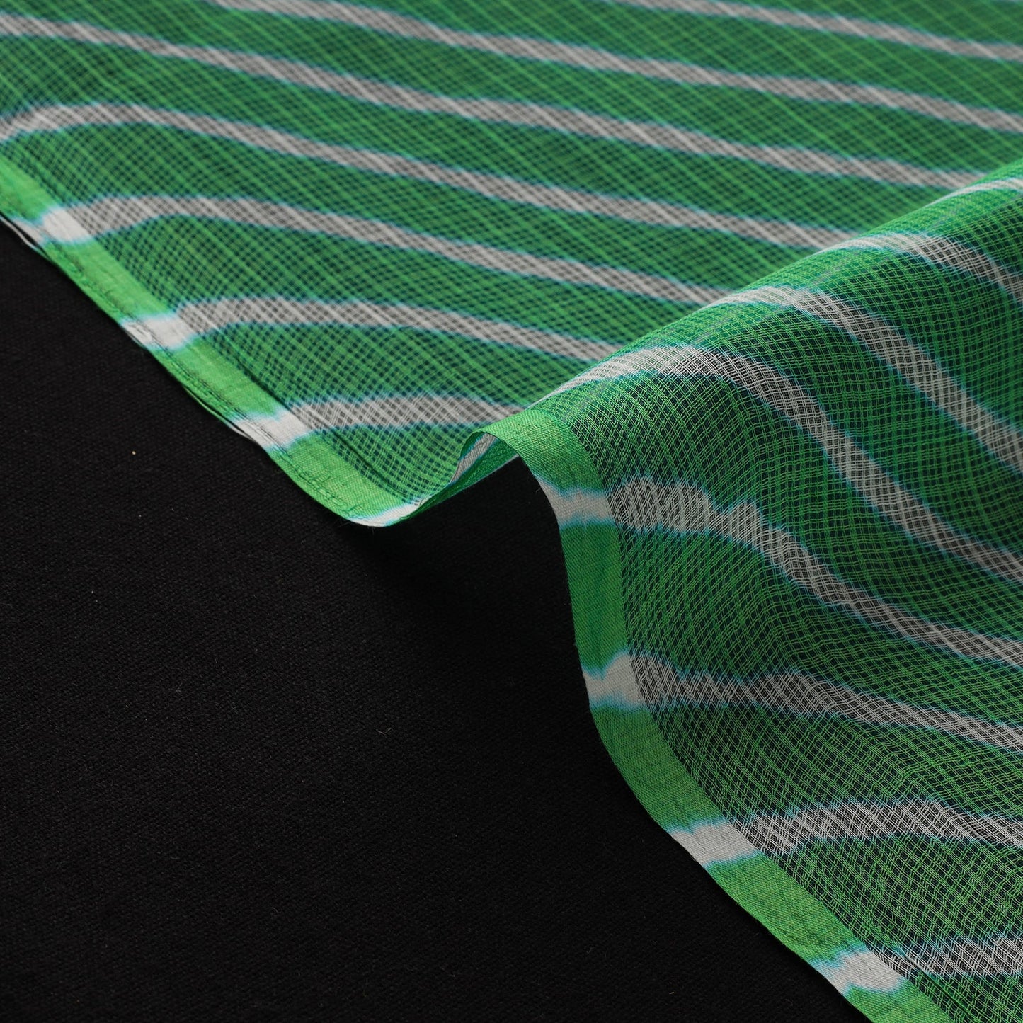 Leheriya tie-dye kota doria cotton fabric 17 - handcrafted