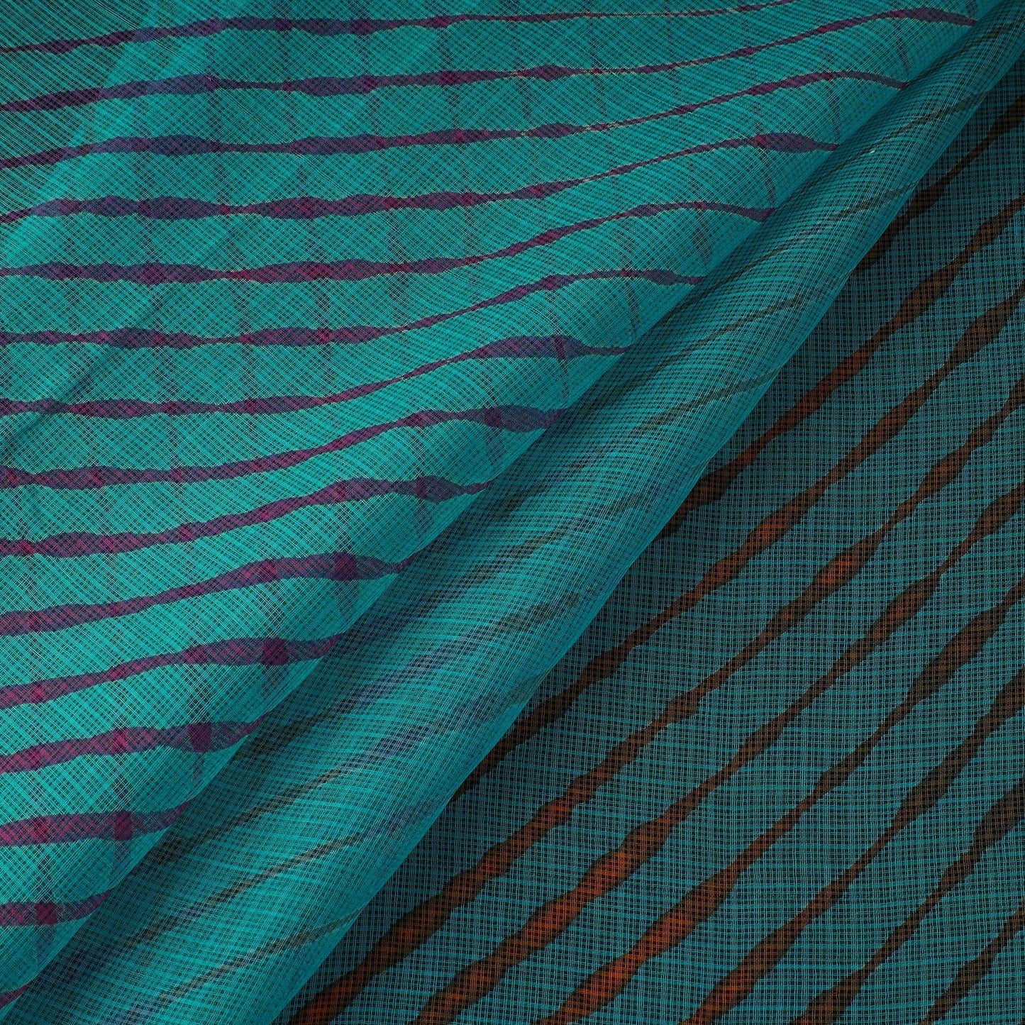 Leheriya tie-dye kota doria cotton fabric 21 - handcrafted