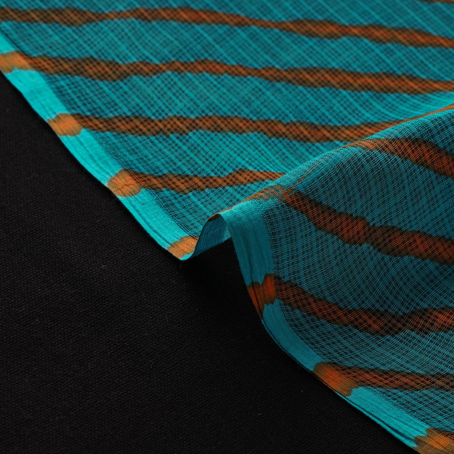 Leheriya tie-dye kota doria cotton fabric 21 - handcrafted