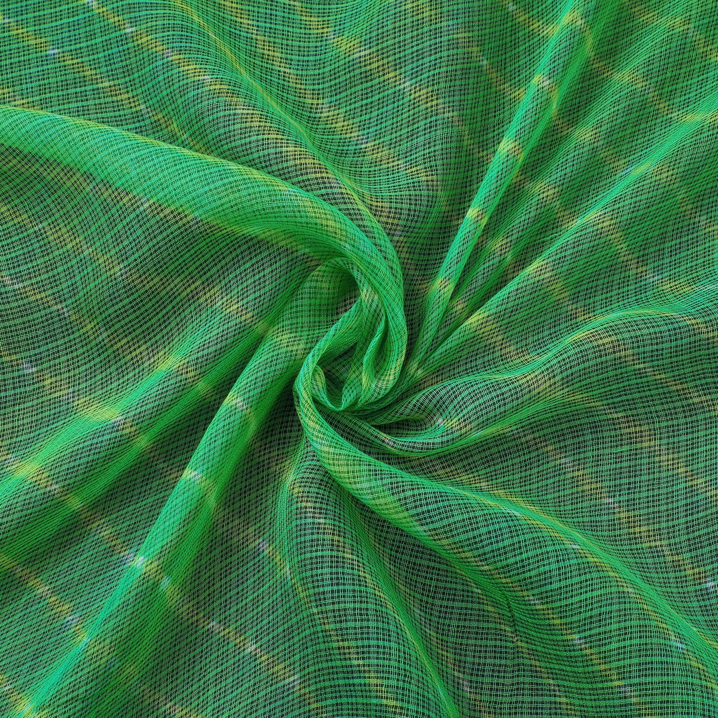 Buy Leheriya Tie-Dye Kota Doria Cotton Fabric 58 Online at iTokri.com