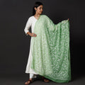  Lucknow Chikankari Tepchi Embroidery Georgette Dupatta Online at iTokri.com