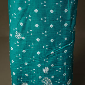 Lucknowi chikankari hand work bandhani unstitched kurta