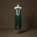 Lucknowi chikankari hand work bandhani unstitched kurta