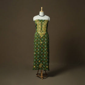 Lucknowi chikankari hand work bandhani unstitched kurta