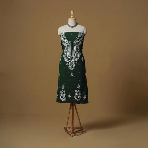 Lucknowi chikankari hand work jacquard unstitched kurta