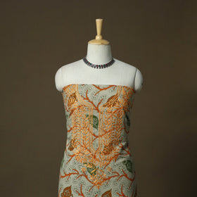 Lucknowi chikankari hand work kalamkari unstitched kurta