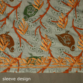Lucknowi chikankari hand work kalamkari unstitched kurta