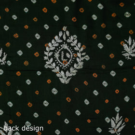 Lucknowi chikankari work bandhani unstitched kurta material