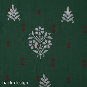 Black - lucknowi chikankari work jacquard unstitched kurta