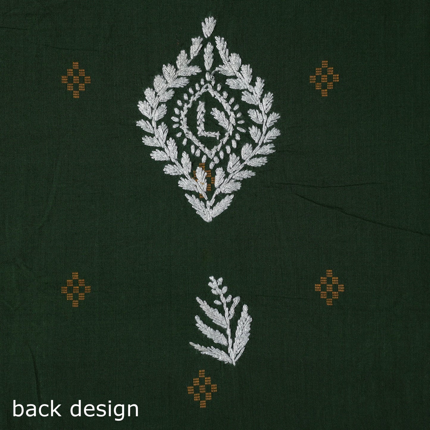 Black - lucknowi chikankari work jacquard unstitched kurta