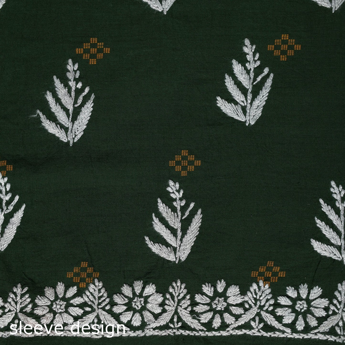 Black - lucknowi chikankari work jacquard unstitched kurta