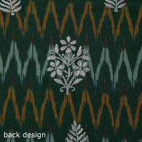 Lucknowi chikankari work pochampally ikat unstitched kurta