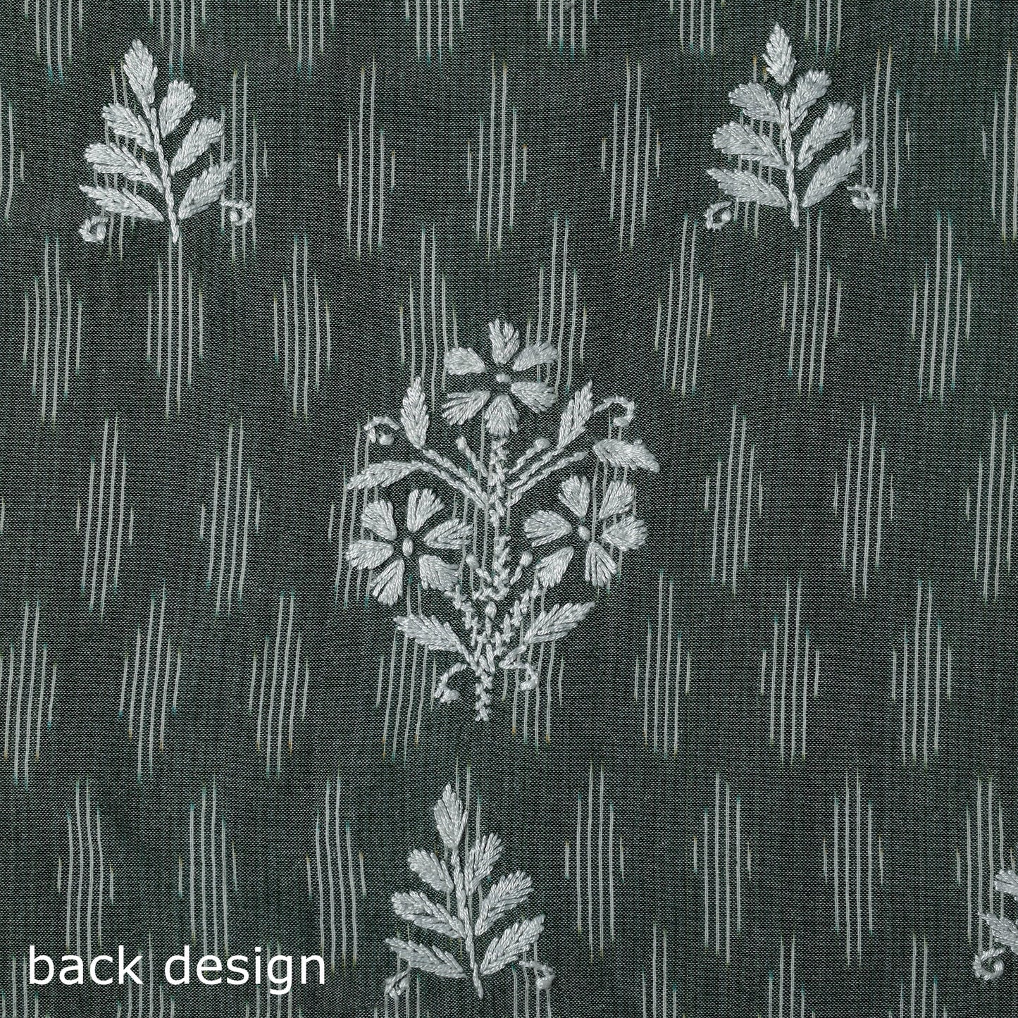 Lucknowi chikankari work pochampally ikat unstitched kurta