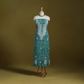 Lucknowi chikankari work sanganeri unstitched kurta