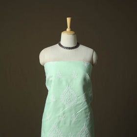 Lucknowi hand embroidered cotton chikankari 3pc unstitched
