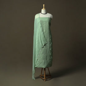 Green - lucknowi hand embroidered cotton chikankari 3pc