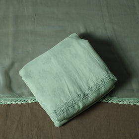 Green - lucknowi hand embroidered cotton chikankari 3pc