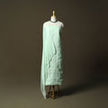 Green - lucknowi hand embroidered cotton chikankari 3pc