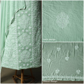 Lucknowi hand embroidered cotton chikankari 3pc unstitched